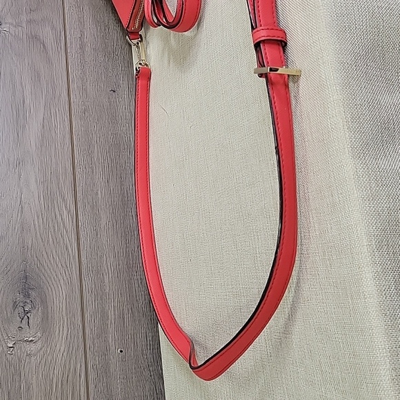 Kate Spade Red Saffiano Leather Satchel Crossbody Shoulder Bag w/ Wallet - Picture 7 of 16
